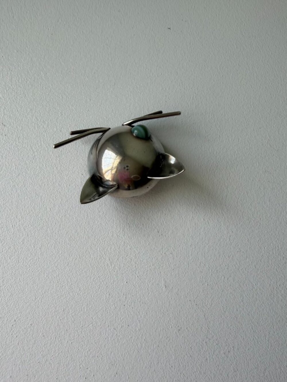 JoPol for Georg Jensen~Sterling Silver~Winking Cat Pin - Picture 6 of 6